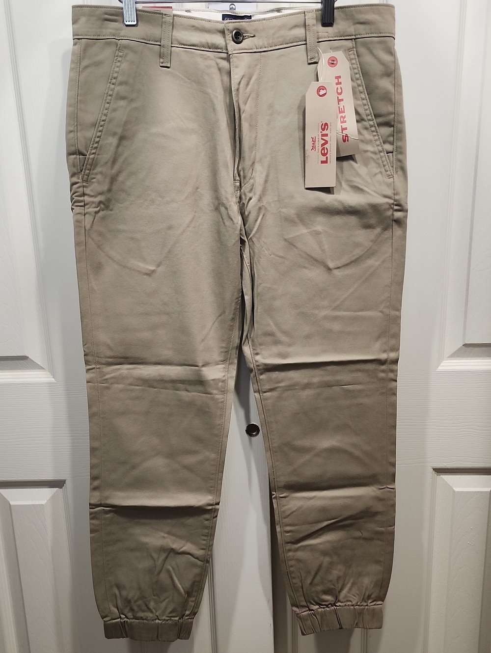 Levi's Men’s Khaki Stretch Chino Jogger Pants 33x30